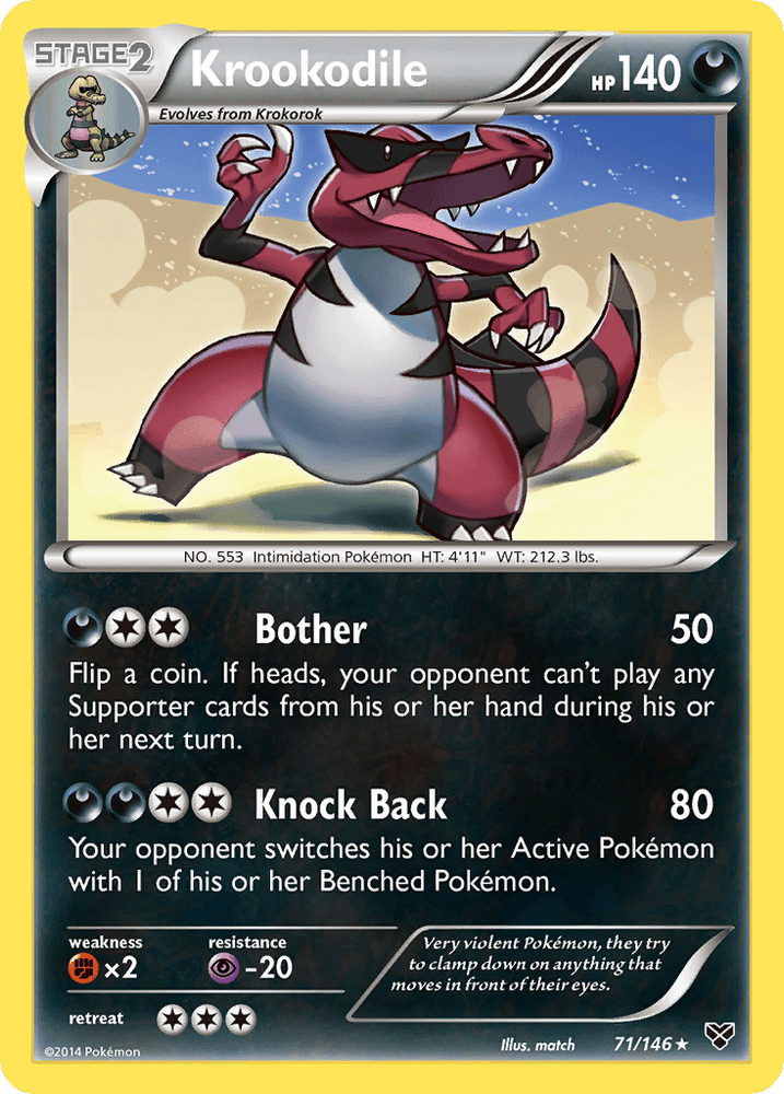 Krookodile (71/146) [XY: Base Set] (Online Only)