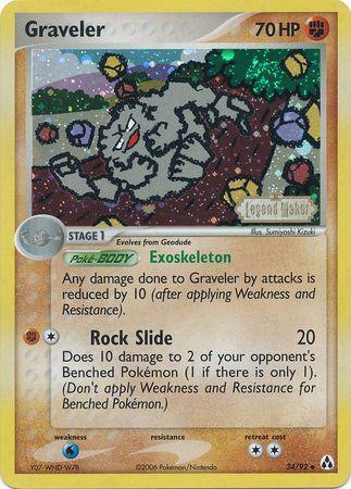 Graveler (34/92) (Stamped) [EX: Legend Maker] (Online Only)