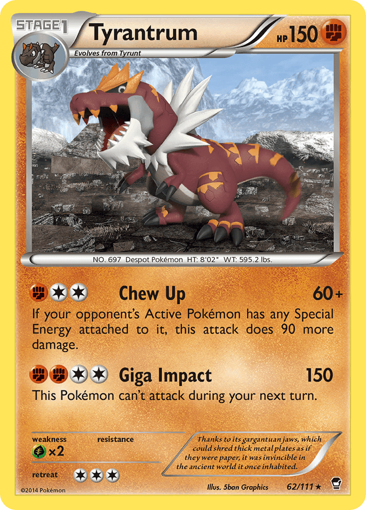Tyrantrum (62/111) [XY: Furious Fists] (Online Only)