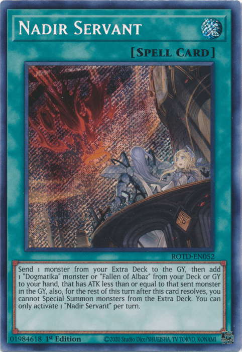 Nadir Servant [ROTD-EN052] Secret Rare (ONLINE ORDER ONLY)