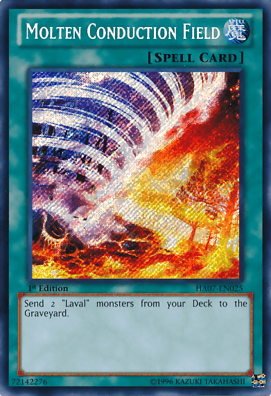 Molten Conduction Field [HA07-EN025] Secret Rare (ONLINE ORDER ONLY)