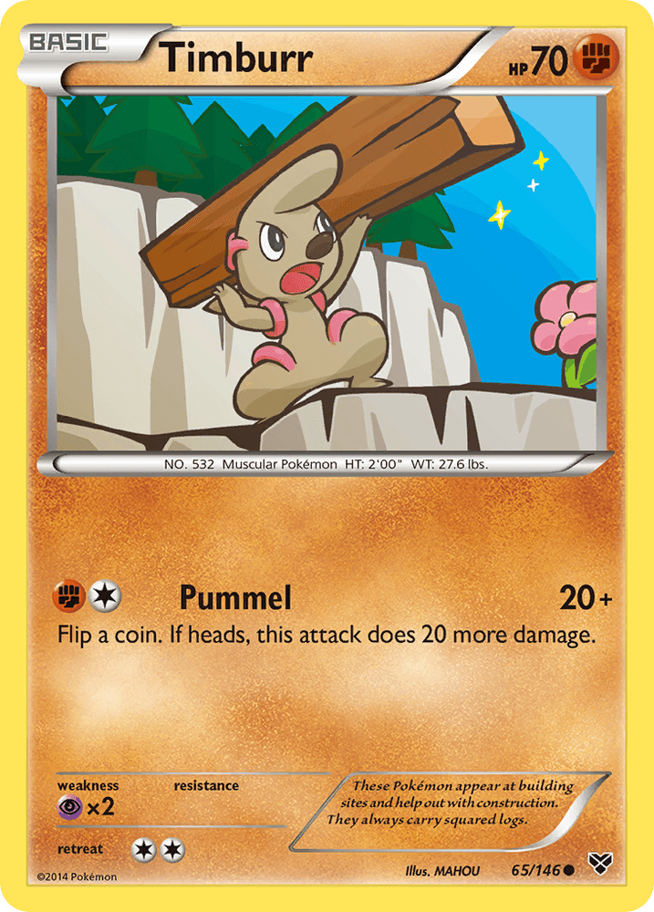 Timburr (65/146) [XY: Base Set] (Online Only)