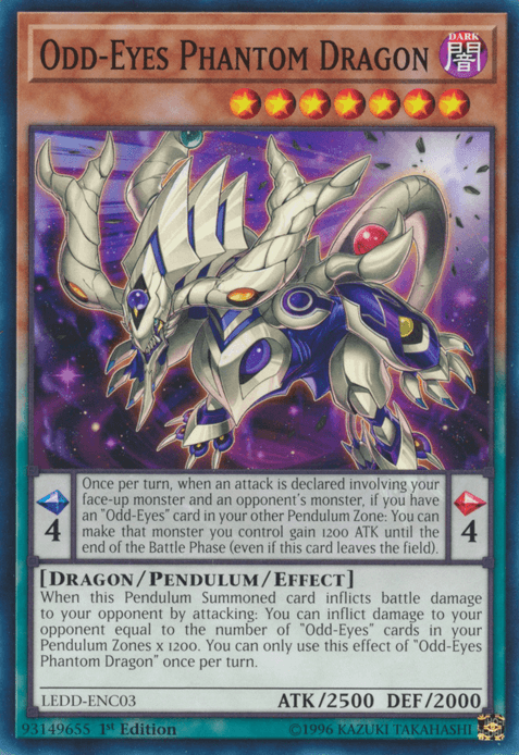 Odd-Eyes Phantom Dragon [LEDD-ENC03] Common (ONLINE ORDER ONLY)
