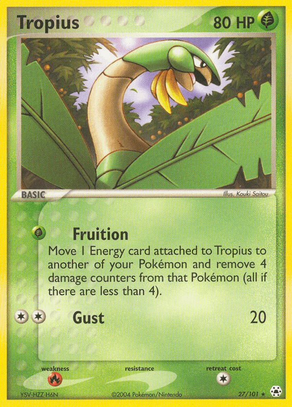 Tropius (27/101) [EX: Hidden Legends] (Online Only)