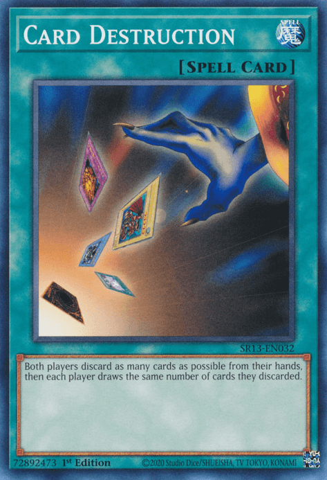 Card Destruction [SR13-EN032] Common (ONLINE ORDER ONLY)