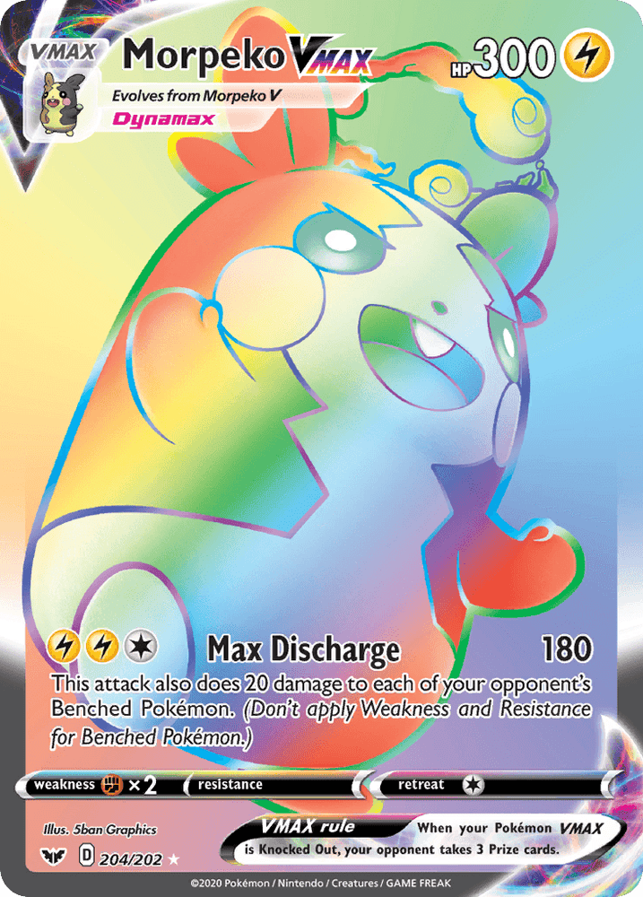 Morpeko VMAX (204/202) [Sword & Shield: Base Set] (Online Only)