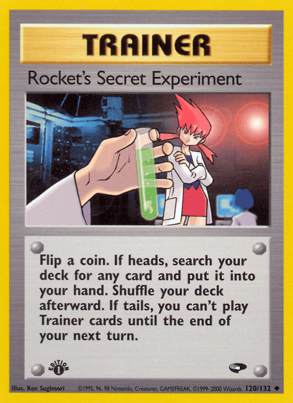 Rocket's Secret Experiment (120/132) [Gym Challenge 1st Edition] (Online Only)