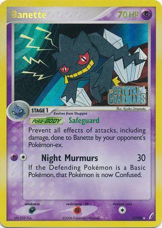 Banette (1/100) (Stamped) [EX: Crystal Guardians] (Online Only)