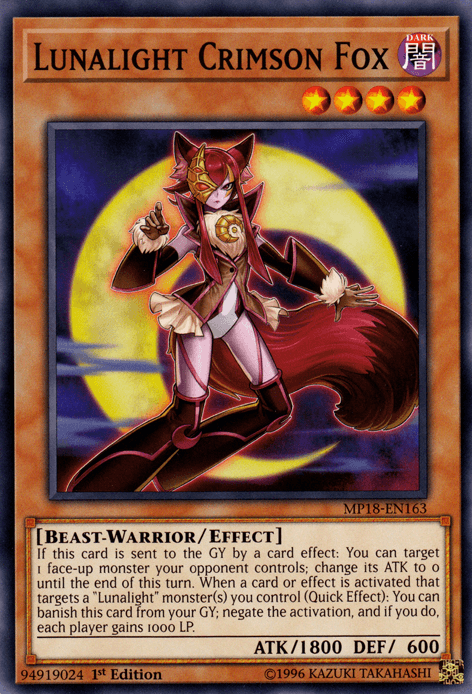 Lunalight Crimson Fox [MP18-EN163] Common (ONLINE ORDER ONLY)