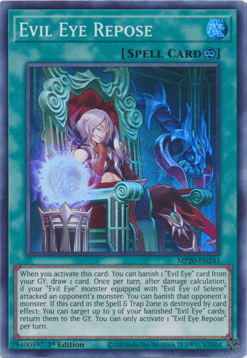 Evil Eye Repose [MP20-EN241] Super Rare (ONLINE ORDER ONLY)