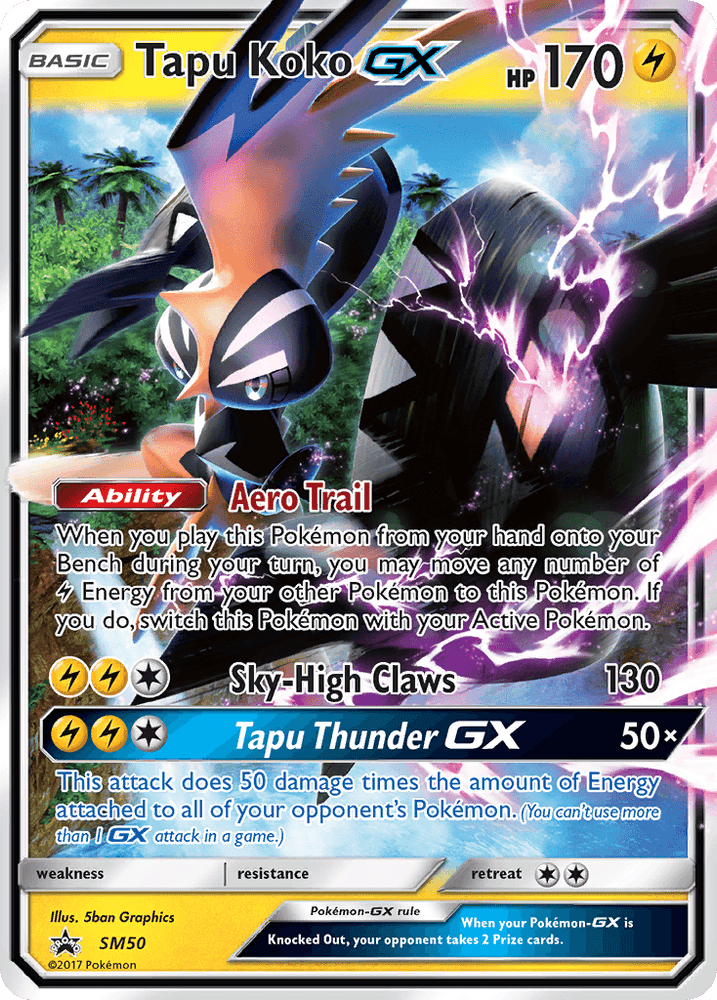 Tapu Koko GX (SM50) [Sun & Moon: Black Star Promos] (Online Only)