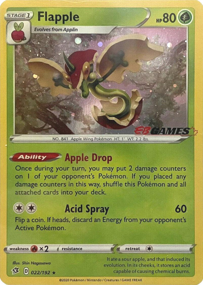 Flapple (022/192) (EB Games Exclusive) [Sword & Shield: Rebel Clash] (Online Only)
