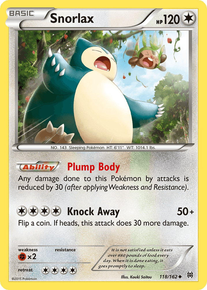 Snorlax (118/162) [XY: BREAKthrough] (Online Only)