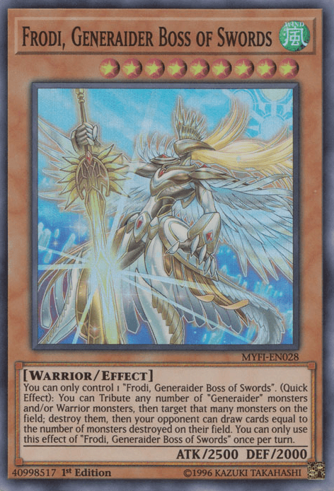 Frodi, Generaider Boss of Swords [MYFI-EN028] Super Rare (ONLINE ORDER ONLY)