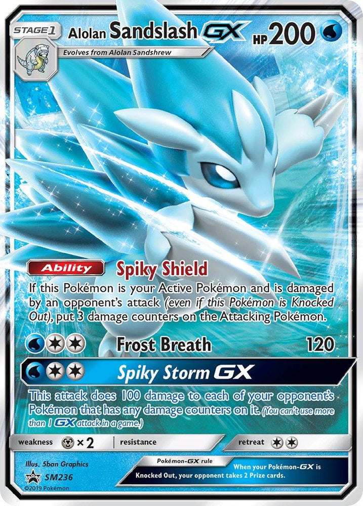 Alolan Sandslash GX (SM236) [Sun & Moon: Black Star Promos] (Online Only)