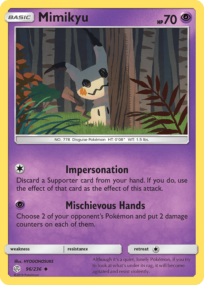 Mimikyu (96/236) [Sun & Moon: Cosmic Eclipse] (Online Only)