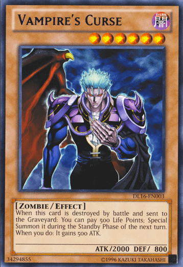 Vampire's Curse (Purple) [DL16-EN003] Rare (ONLINE ORDER ONLY)