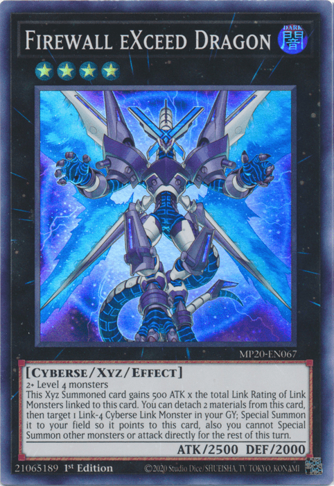 Firewall eXceed Dragon [MP20-EN067] Super Rare (ONLINE ORDER ONLY)