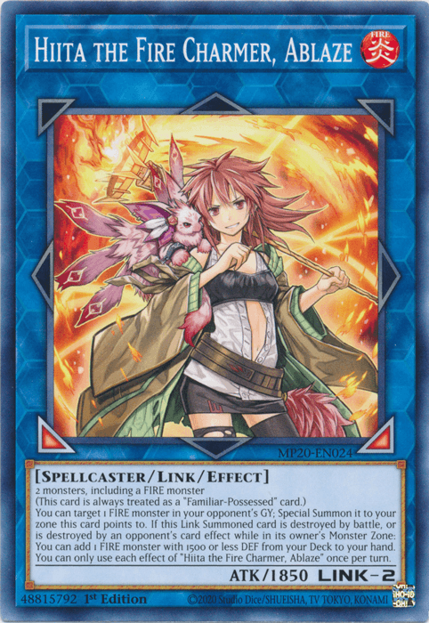 Hiita the Fire Charmer, Ablaze [MP20-EN024] Common (ONLINE ORDER ONLY)