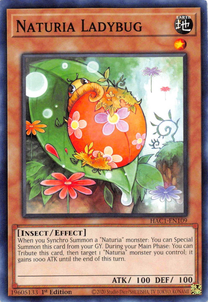 Naturia Ladybug [HAC1-EN109] Common (ONLINE ORDER ONLY)