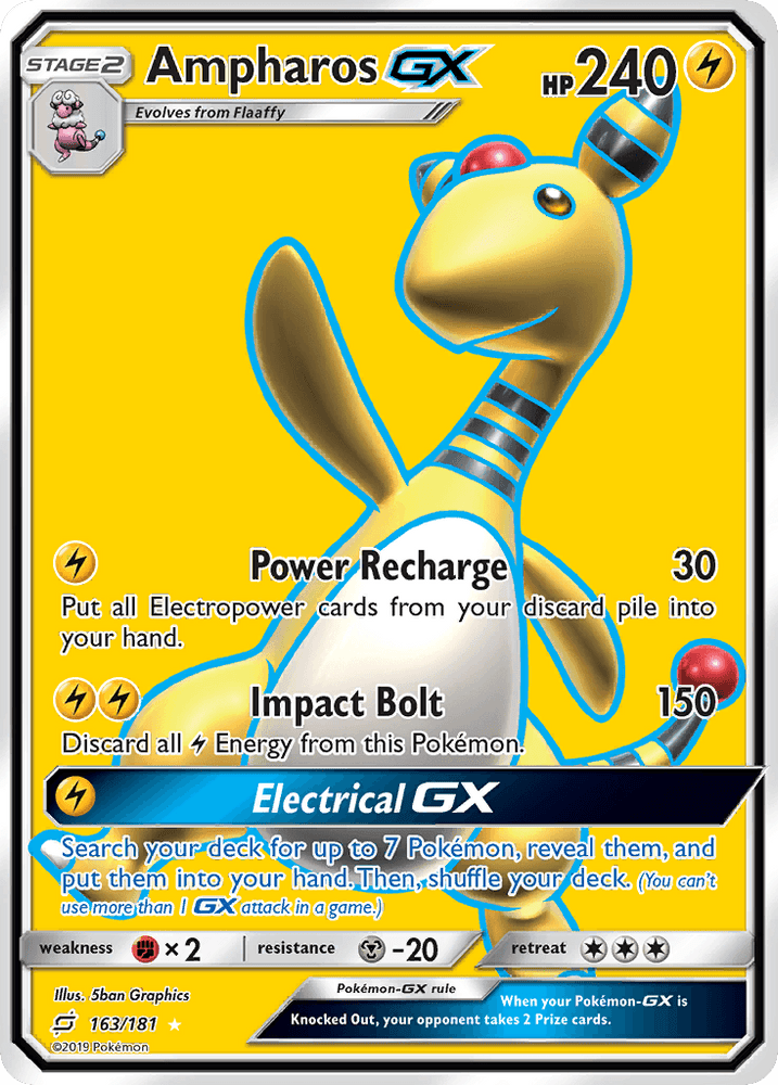Ampharos GX (163/181) [Sun & Moon: Team Up] (Online Only)