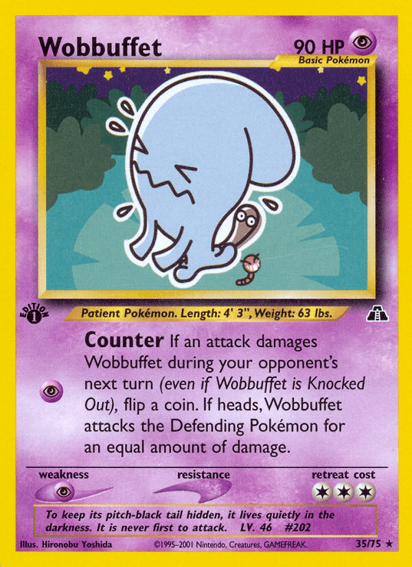 Wobbuffet (35/75) [Neo Discovery 1st Edition] (Online Only)
