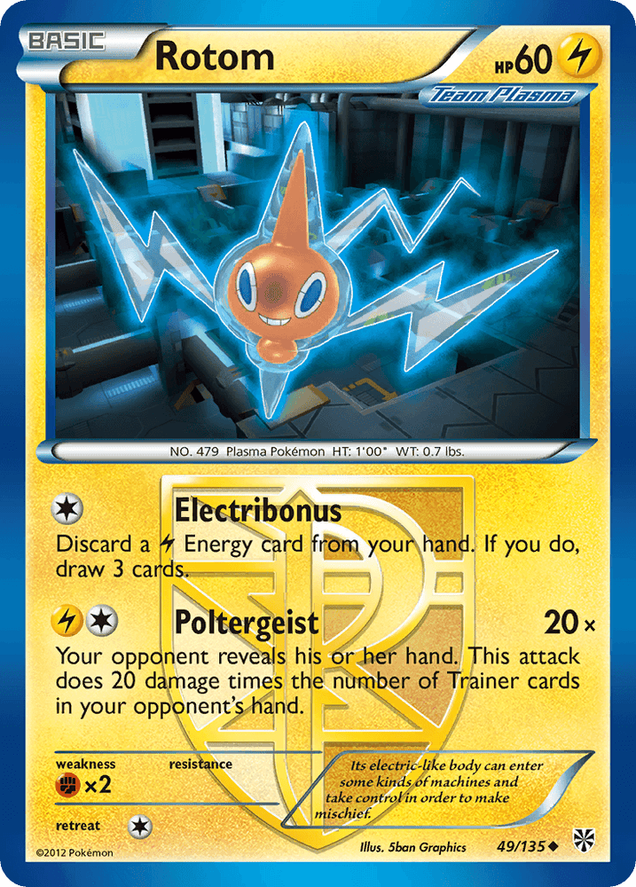Rotom (49/135) [Black & White: Plasma Storm] (Online Only)