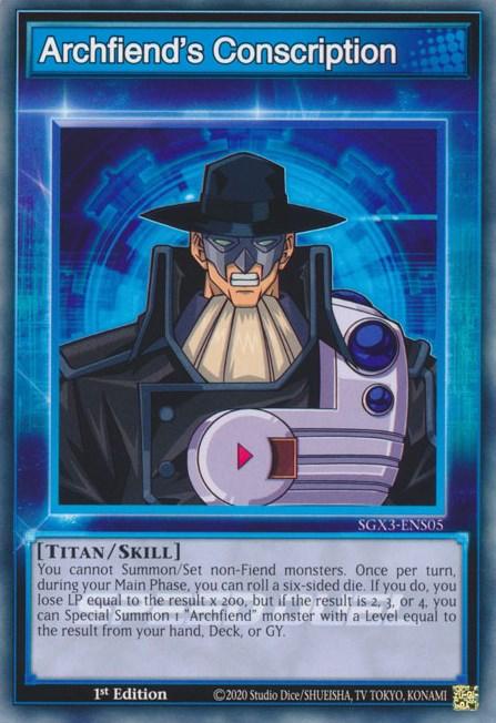 Archfiend's Conscription [SGX3-ENS05] Common (ONLINE ORDER ONLY)
