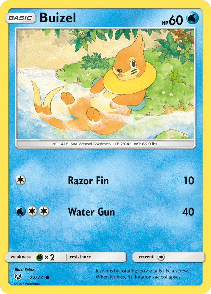 Buizel (22/73) [Sun & Moon: Shining Legends] (Online Only)