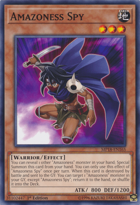 Amazoness Spy [MP18-EN165] Common (ONLINE ORDER ONLY)