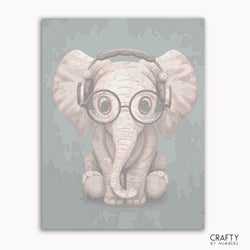 Baby Elephant With Headphones (ONLINE ORDER ONLY)