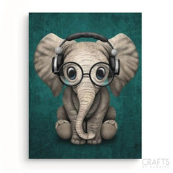 Baby Elephant With Headphones (ONLINE ORDER ONLY)