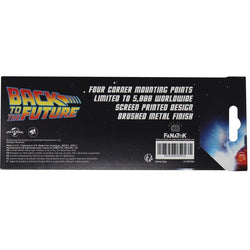 Back to the Future Limited Edition Metal DeLorean Schematic Fan-Plate (ONLINE ORDER ONLY)