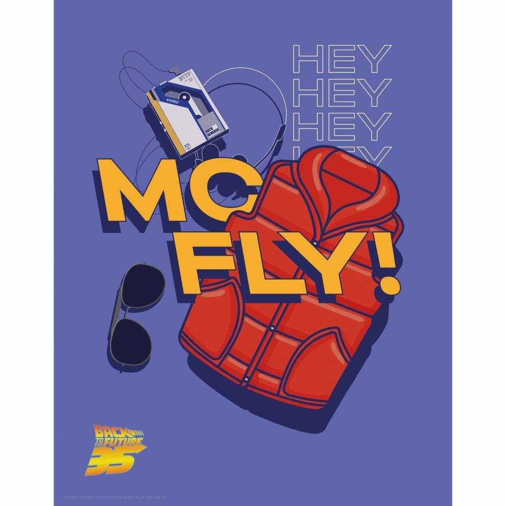 Back to the Future "Hey McFly" Limited Edition Commemorative Print (ONLINE ORDER ONLY)