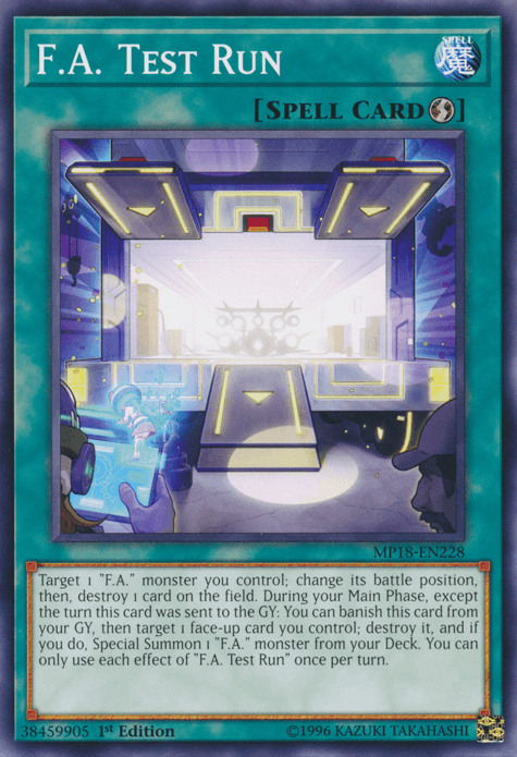 F.A. Test Run [MP18-EN228] Common (ONLINE ORDER ONLY)