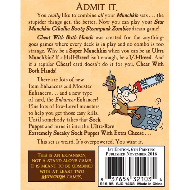 Munchkin 7: Cheat With Both Hands (ONLINE ORDER ONLY)
