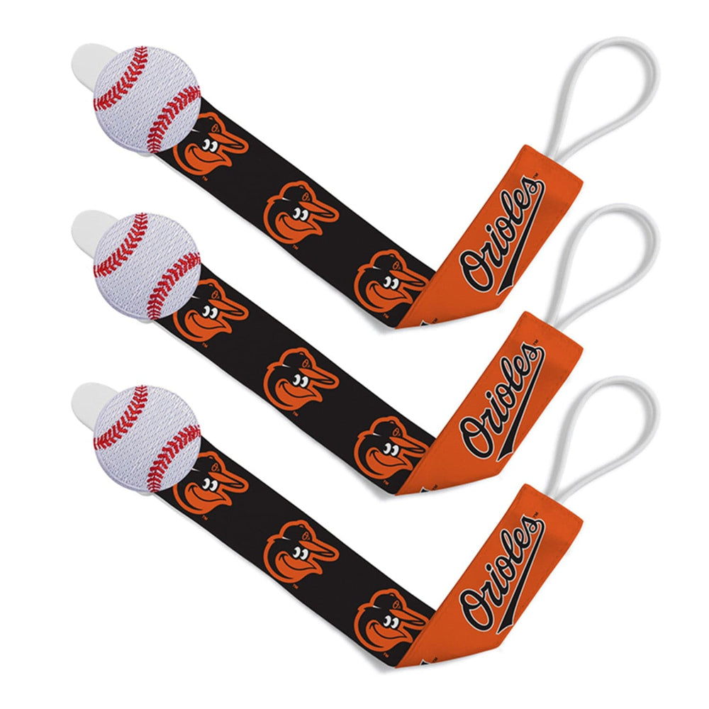 Baltimore Orioles - Pacifier Clip 3-Pack (ONLINE ORDER ONLY)