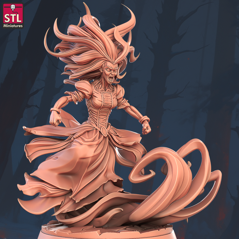 3D Printed STL Miniatures Banshee 28 - 32mm War Gaming D&D (Online Only)