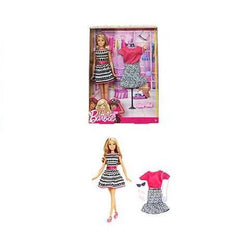 Barbie Fashionistas Doll and Fashion - Barbie Blonde Black/white dress (ONLINE ORDER ONLY)