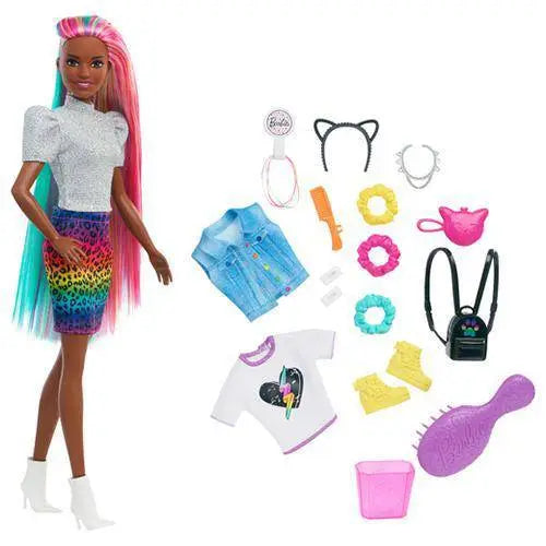 Barbie Leopard Rainbow Hair Doll #2 (ONLINE ORDER ONLY)