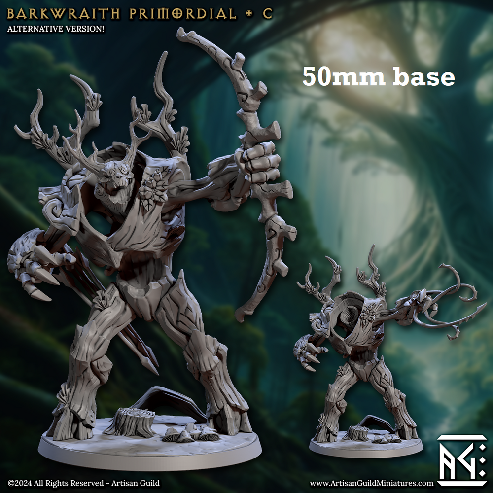 Barkwraith Primordial: Sculpt C (Forest Elemental) (Online Order Only)