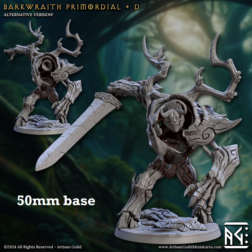 Barkwraith Primordial: Sculpt D (Forest Elemental) (Online Order Only)