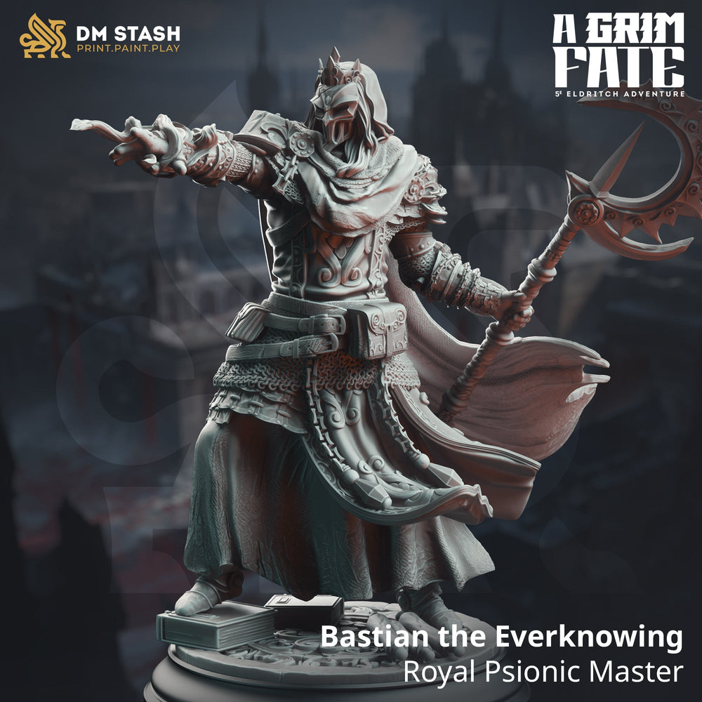 Bastian the Everknowing, Royal Psionic Master (Male Human Sorcerer) (Online Order Only)