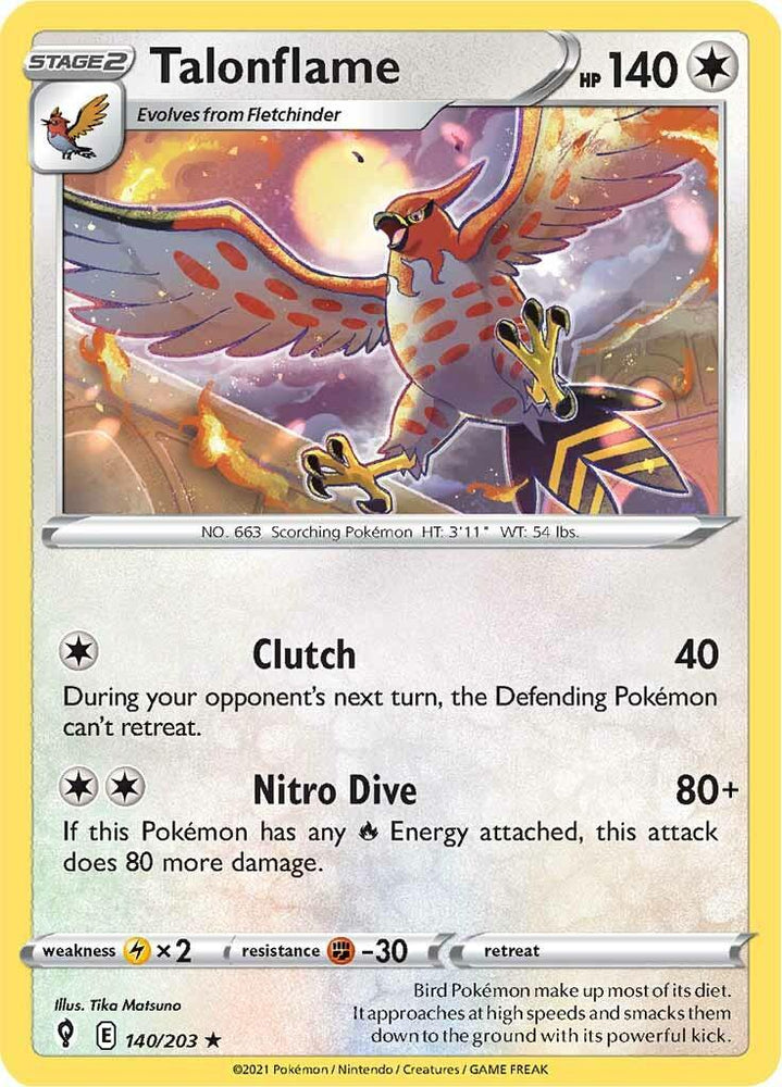 Talonflame (140/203) [Sword & Shield: Evolving Skies] (Online Only)