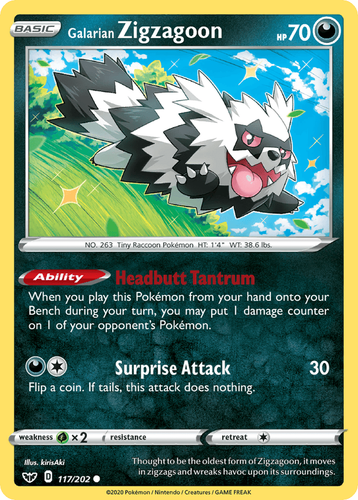 Galarian Zigzagoon (117/202) [Sword & Shield: Base Set] (Online Only)