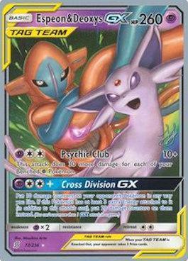 Espeon & Deoxys GX (72/236) (Perfection - Henry Brand) [World Championships 2019] (Online Only)