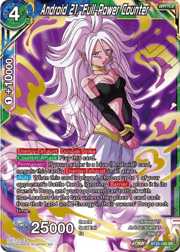 Android 21, Full-Power Counter (BT20-145) [Power Absorbed] (ONLINE ORDER ONLY)