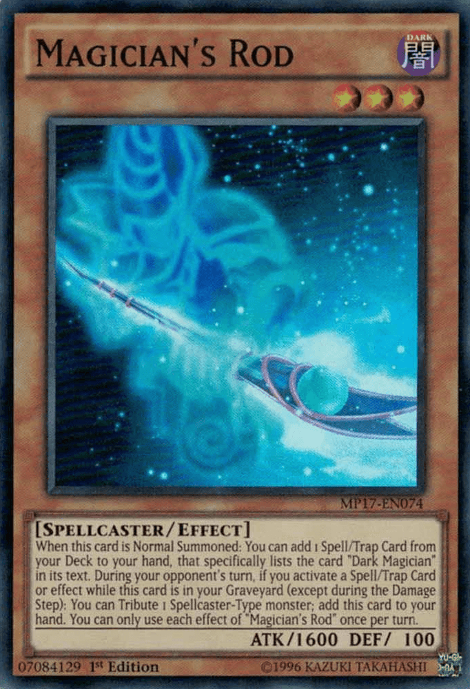 Magician's Rod [MP17-EN074] Super Rare (ONLINE ORDER ONLY)
