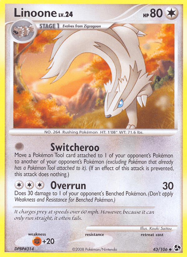 Linoone (43/106) [Diamond & Pearl: Great Encounters] (Online Only)