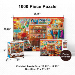 All About Chocolate - Chocolate Shop 1000 Piece Jigsaw Puzzle